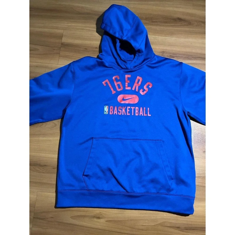Kids Nike Philadelphia 76ers Dri Fit  NBA Basketball Pullover Sweatshirt Hoodie